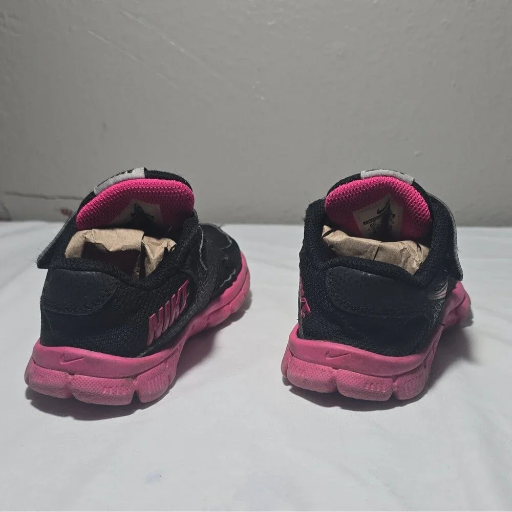 Nike Flex Supreme TR 2 Kids Toddler Black/Pink Sneakers US 9C